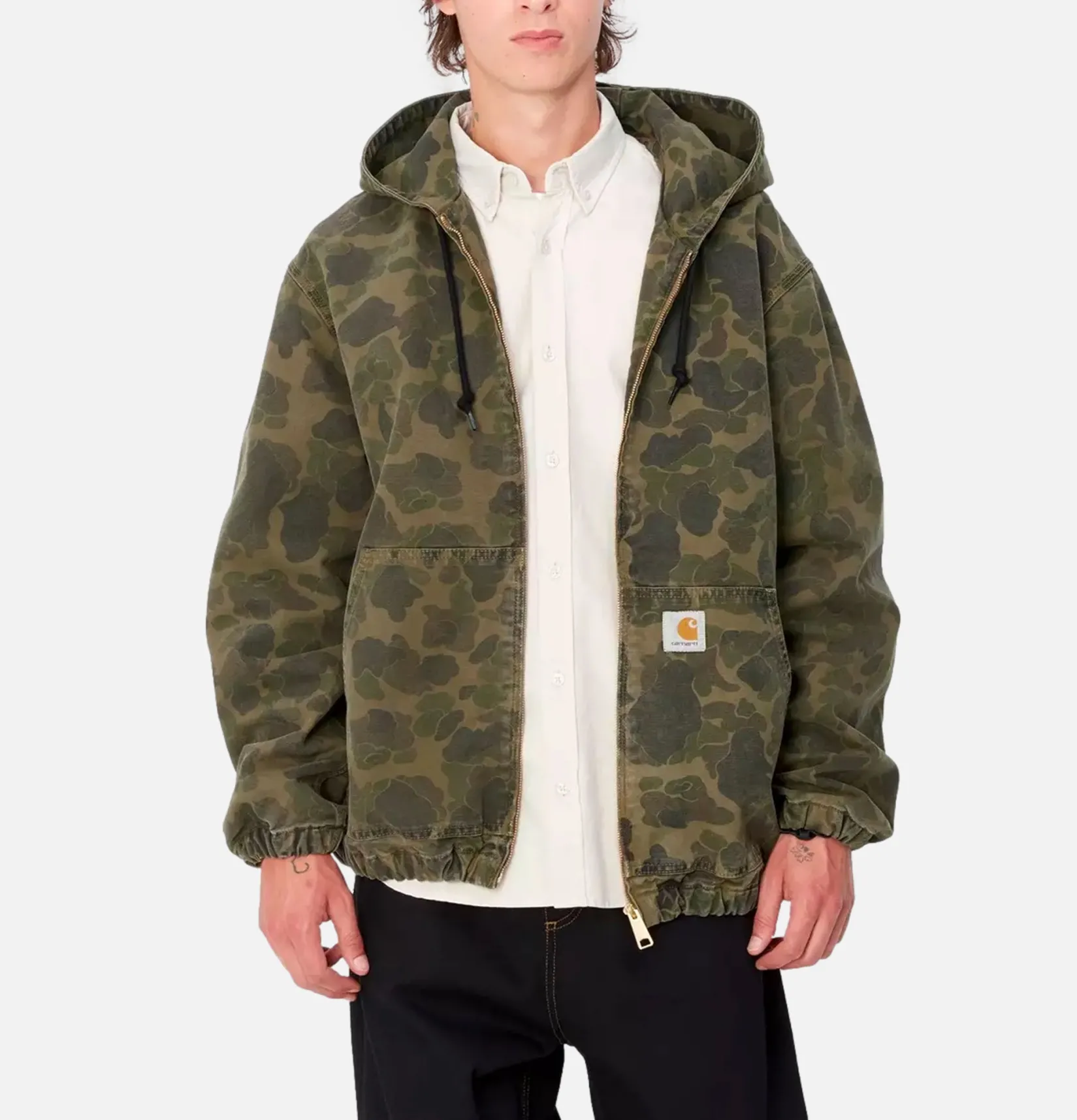 CARHARTT WIP Vestes<Active Jacket Camo Duck Green
