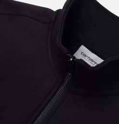 CARHARTT WIP Sweats & Polaires<American Scrip Half Zip Black