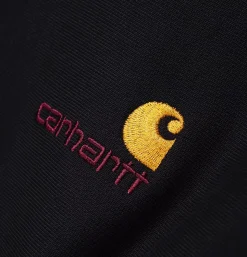 CARHARTT WIP Sweats & Polaires<American Scrip Half Zip Black