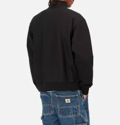CARHARTT WIP Sweats & Polaires<American Scrip Half Zip Black