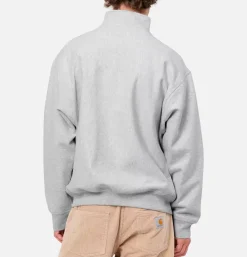 CARHARTT WIP Sweats & Polaires<American Script Half Zip Ash Heather