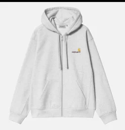 CARHARTT WIP Pulls & Cardigans<American Script Jacket Ashgrey