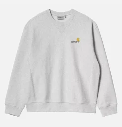 CARHARTT WIP Sweats & Polaires<American Script Sweat Ash Heather