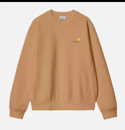 CARHARTT WIP Sweats & Polaires<American Script Sweat Peanut