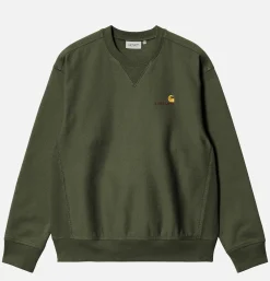 CARHARTT WIP Sweats & Polaires<American Script Sweat Tarragon