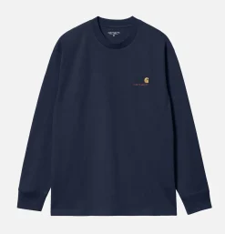 CARHARTT WIP Sweats & Polaires<American Tee Ls Air Force Blue