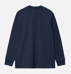 CARHARTT WIP Sweats & Polaires<American Tee Ls Air Force Blue