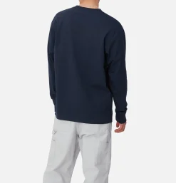 CARHARTT WIP Sweats & Polaires<American Tee Ls Air Force Blue