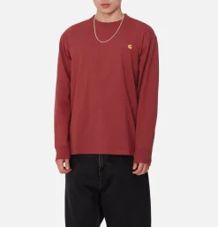 CARHARTT WIP Sweats & Polaires<American Tee Ls Tuscany Red
