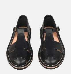 Homme STEVE MONO Sandales<Artisanal Sandal Shoe 10/17 Black