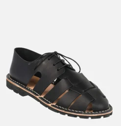 Homme STEVE MONO Sandales<Artisanal Sandal Shoe 10/05 Black