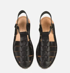 Homme STEVE MONO Sandales<Artisanal Sandal Shoe 10/09 Black