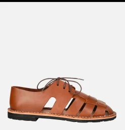 Homme STEVE MONO Sandales<Artisanal Sandal Shoe 10/05 Chocolate