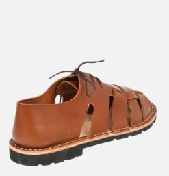 Homme STEVE MONO Sandales<Artisanal Sandal Shoe 10/05 Chocolate