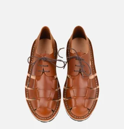 Homme STEVE MONO Sandales<Artisanal Sandal Shoe 10/05 Chocolate