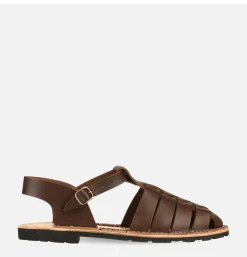 Homme STEVE MONO Sandales<Artisanal Sandal Shoe 10/09 Chocolate