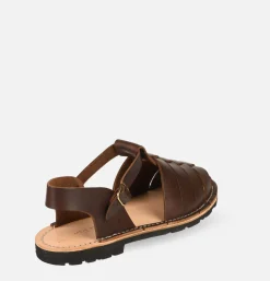 Homme STEVE MONO Sandales<Artisanal Sandal Shoe 10/09 Chocolate