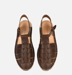 Homme STEVE MONO Sandales<Artisanal Sandal Shoe 10/09 Chocolate