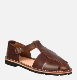 Homme STEVE MONO Sandales<Artisanal Sandal Shoe 10/17  Coffee