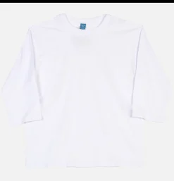 GOOD ON T-shirts<Baseball Tee Non Pigmente Blanc