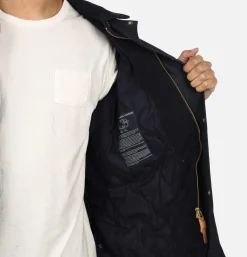 MANIFATTURA CECCARELLI Blousons & Manteaux<Blouson Caban Wax Navy