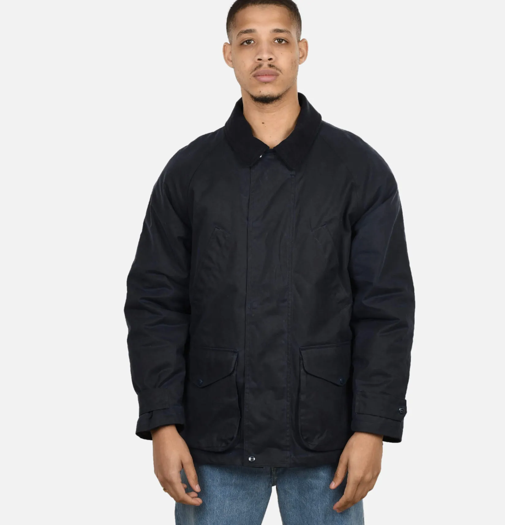 MANIFATTURA CECCARELLI Blousons & Manteaux<Blouson Caban Wax Navy