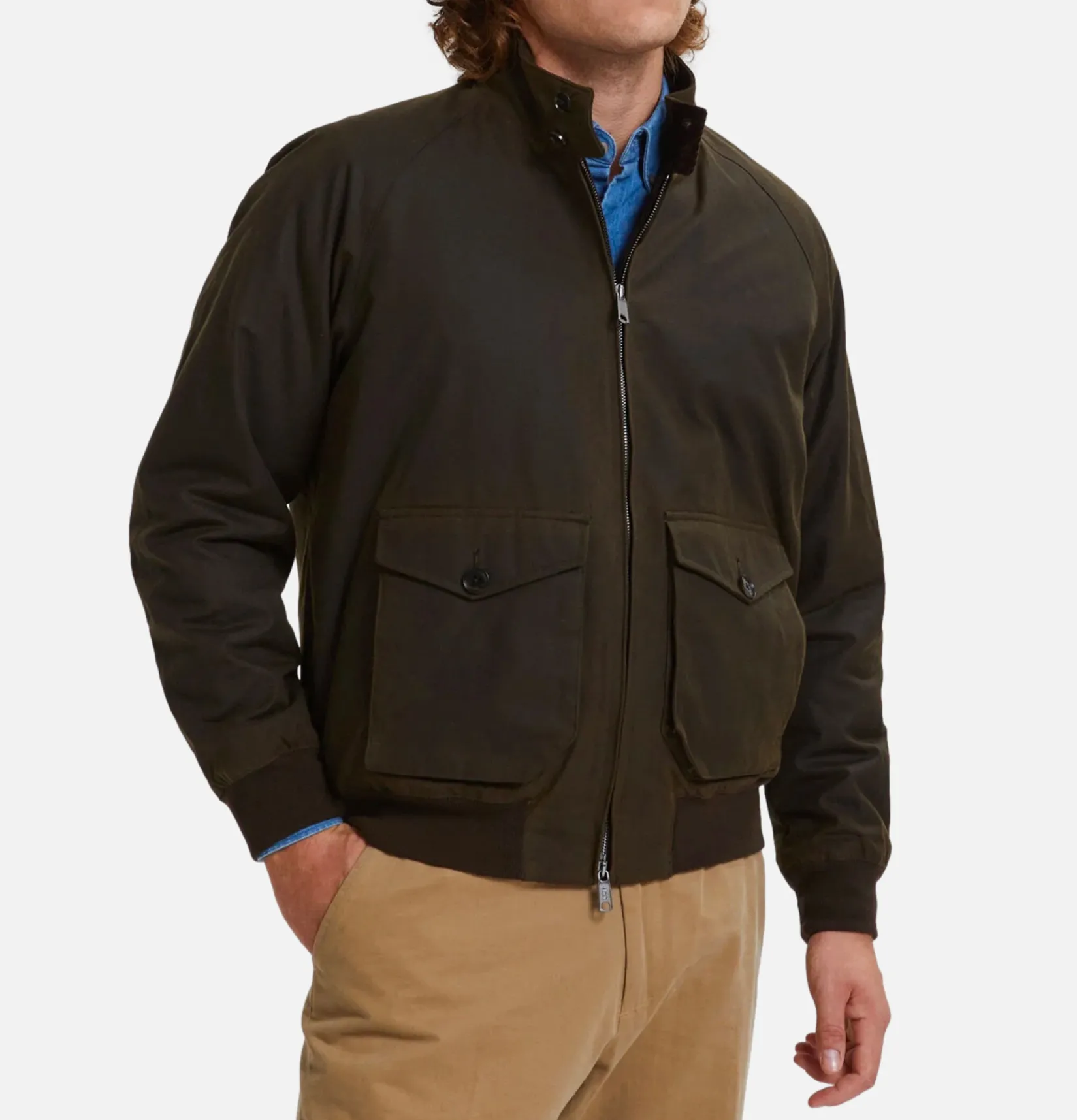 BARACUTA Vestes<Blouson G9 Waxed Moss Green