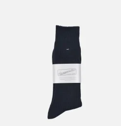 Homme ANONYMOUS ISM Chaussettes<Brillant Crew Navy