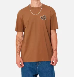 CARHARTT WIP T-shirts<Brown Ducks Tee Hamilton Brown