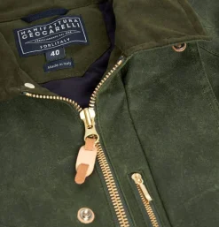 MANIFATTURA CECCARELLI Blousons & Manteaux<Caban Wax Green