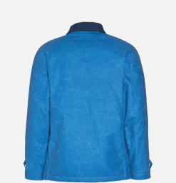 MANIFATTURA CECCARELLI Blousons & Manteaux<Caban Wax Mid Blue