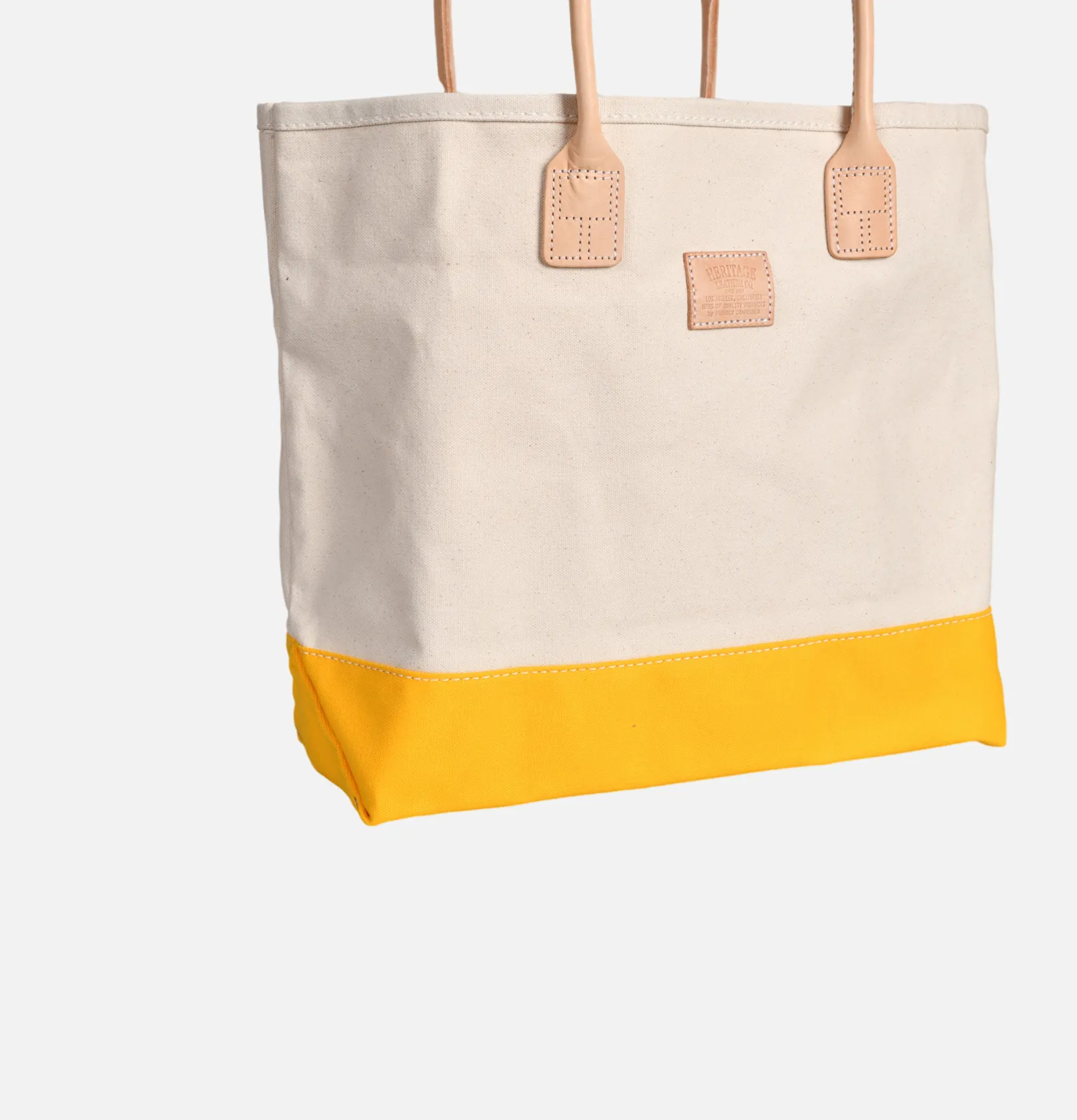 HERITAGE LEATHER COMPANY Tote-bags<Canvas Day Tote Bag Jaune