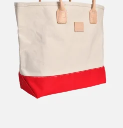 HERITAGE LEATHER COMPANY Sacs Bandoulière<Canvas Day Tote Bag Rouge