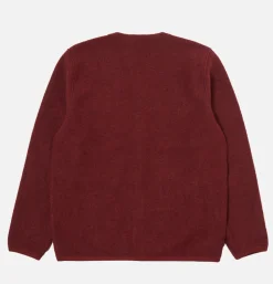 UNIVERSAL WORKS Pulls & Cardigans<Cardigan Wool Deep Red