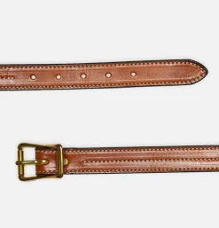 YUKETEN Ceintures<Ceinture Triple Stitched Havana