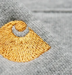 CARHARTT WIP Sweats & Polaires<Chase Neck Zip Sweat Grey Heather