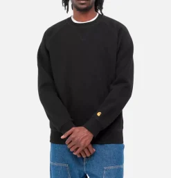 CARHARTT WIP Sweats & Polaires<Chase Sweat Black Gold