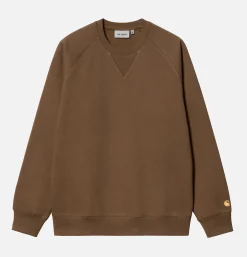 CARHARTT WIP Sweats & Polaires<Chase Sweat Chocolate Gold