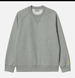 CARHARTT WIP Sweats & Polaires<Chase Sweat Grey Heather Gold