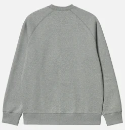 CARHARTT WIP Sweats & Polaires<Chase Sweat Grey Heather Gold