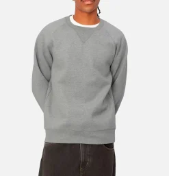 CARHARTT WIP Sweats & Polaires<Chase Sweat Grey Heather Gold