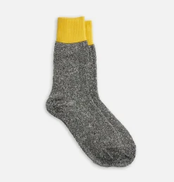 Femme ROTOTO Autres|Chaussettes<Chaussette Double Silk Jaune