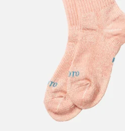 Homme ROTOTO Chaussettes<Chaussettes Double Face Mini Saumon
