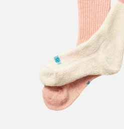 Homme ROTOTO Chaussettes<Chaussettes Double Face Mini Saumon