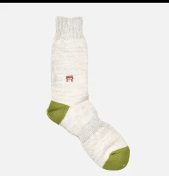 Homme ANONYMOUS ISM Chaussettes<Chaussettes Embroidery Vert