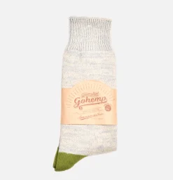 Homme ANONYMOUS ISM Chaussettes<Chaussettes Embroidery Vert