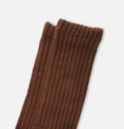 Femme ROTOTO Autres|Chaussettes<Chaussettes Loose Pile Chocolat