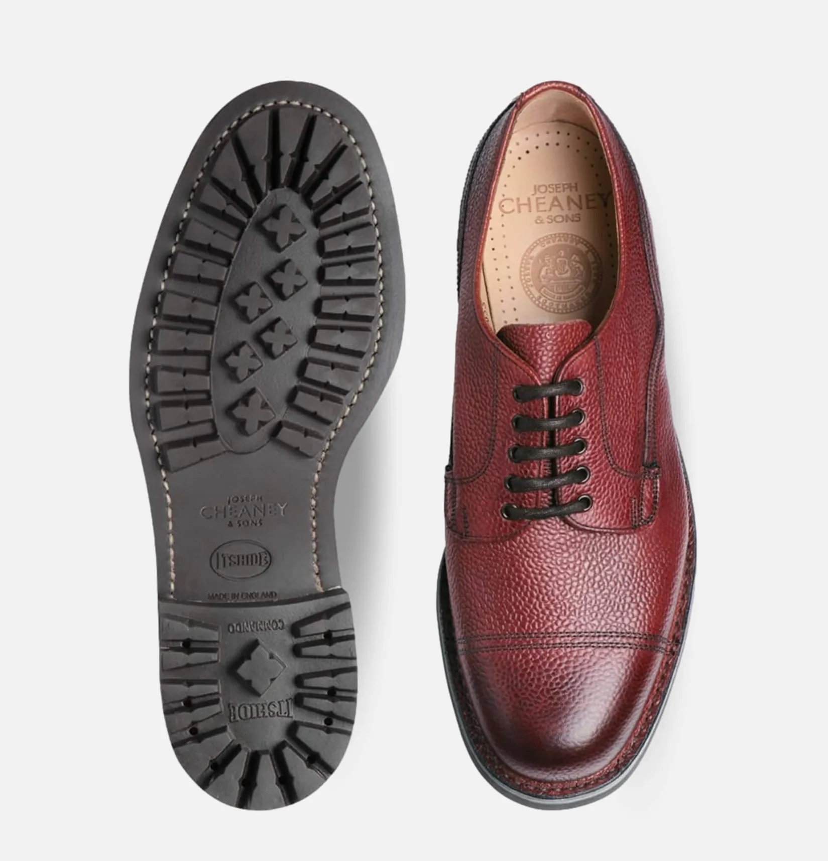 Homme JOSEPH CHEANEY Chaussures<Chaussures Cairn Burgundy