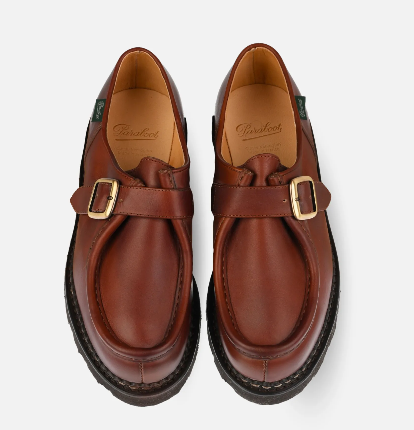 Homme PARABOOT Chaussures<Chaussures Michael Bride Lis Marron