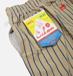 COOKMAN Work Pants<Chef Pant Stripe Beige Blue